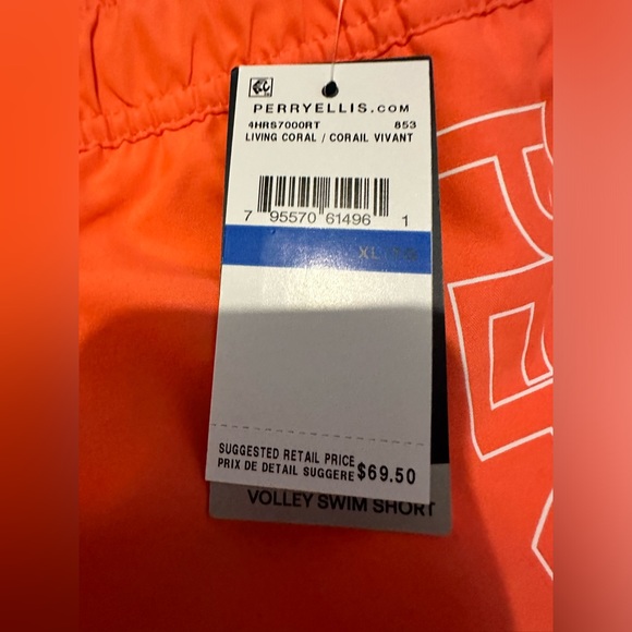 NWT! PERRY ELLIS VOLLEY SWIM SHORT - Picture 2 of 2